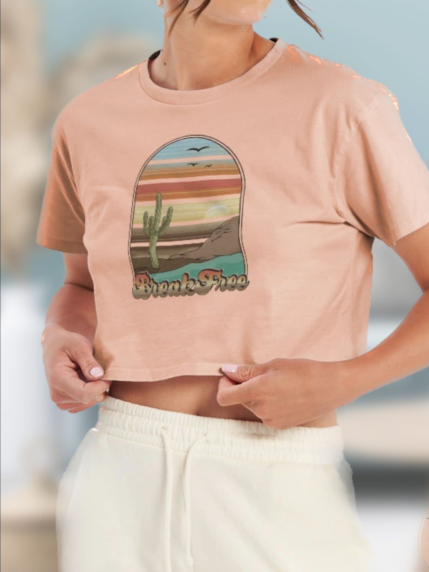 Cropped Top - Break Free Cactus product image (1)
