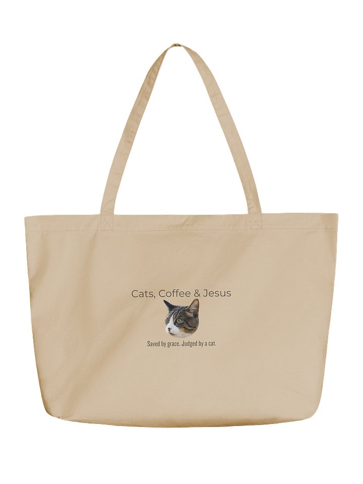 Cats, Coffee & Jesus Canvas Tote product image (1)