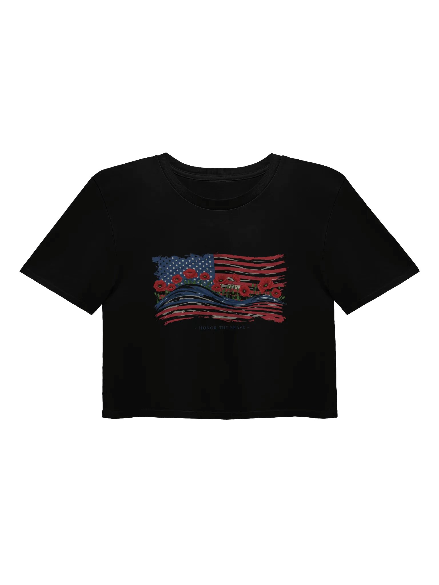 Poppies & Stripes Crop Top product image (2)