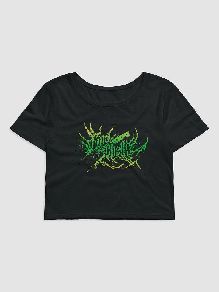 Keep It Metal Green Logo Womens Printed Crop Top product image (1)