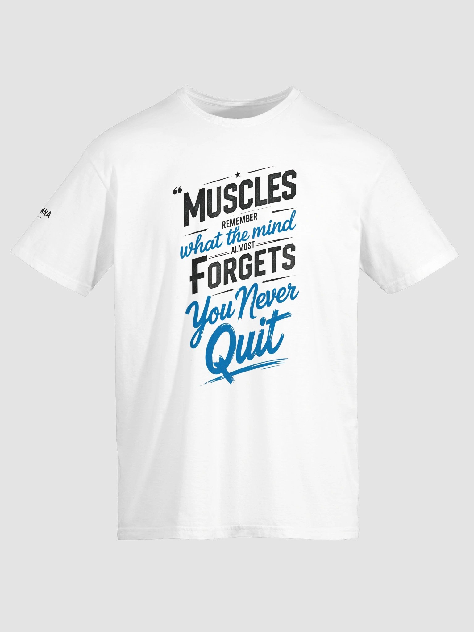 Muscle Memory Quote Tee – Motivational Gym Shirt product image (5)