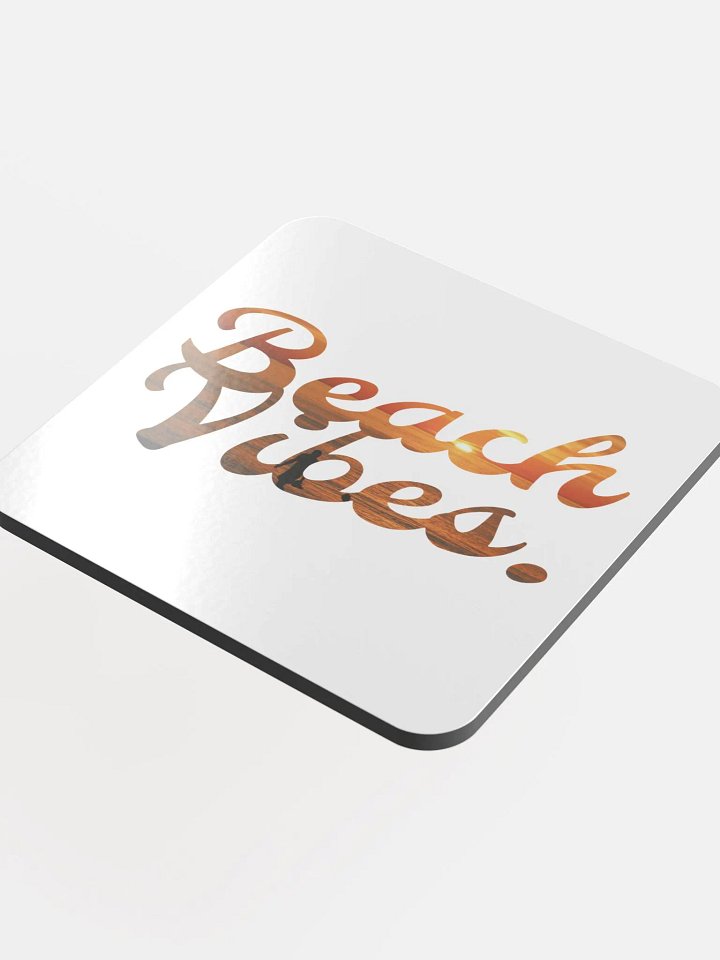 Beach Vibes Sunset Silhouette Coaster product image (1)
