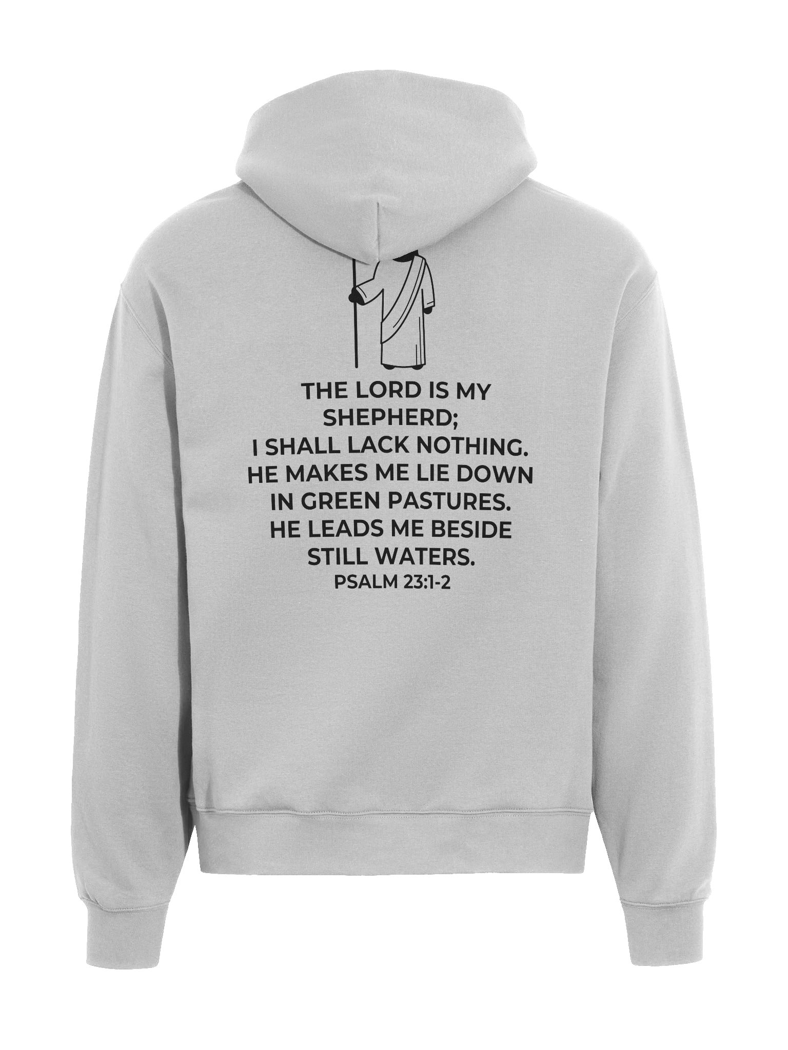 Psalm 23:1 Eclipse Oversized Hoodie [Dark] product image (1)