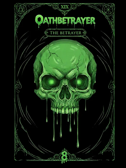 Haunting Oathbetrayer Black Tarot - Oversized Hoodie product image (3)