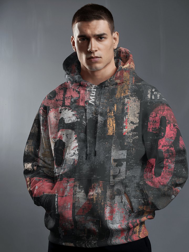 Distressed Numbers Unisex Hoodie product image (1)