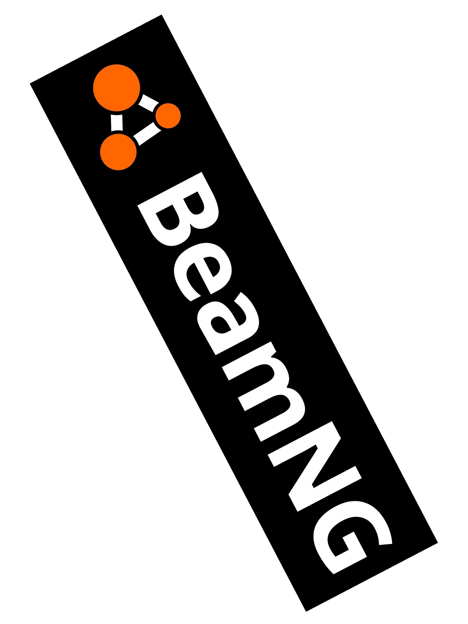 BeamNG Logo XL Sticker (White) product image (2)