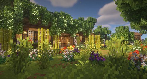 My Minecraft forever world so far! This is how it looks during the day and I will post how it looks during the night soon!

#...