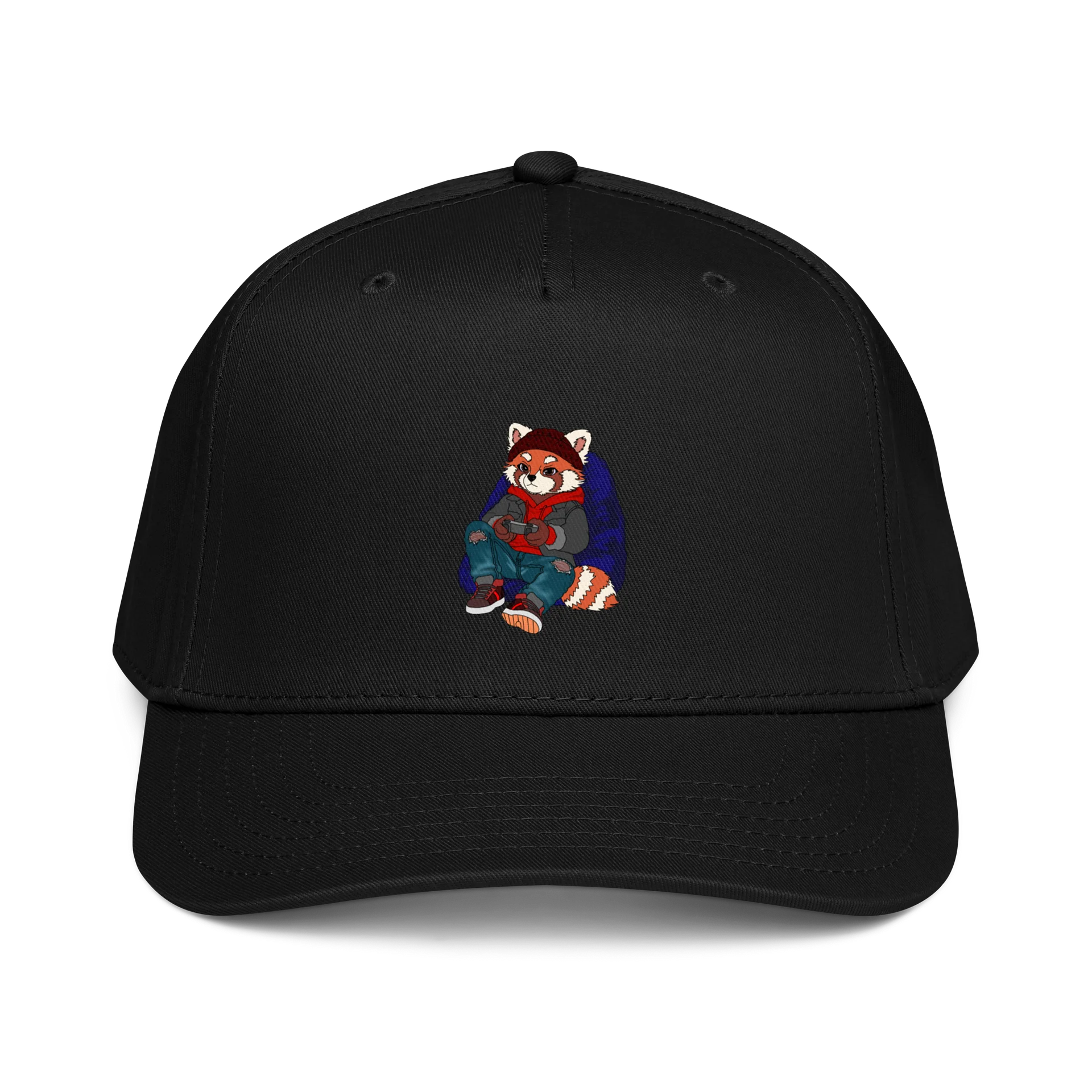 Jiffy Red Panda Embroidered Baseball Cap product image (1)