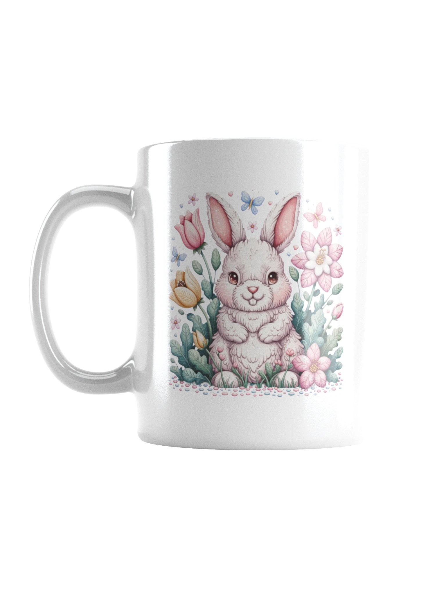 Cheerful Bunny Blossom Coffee Mug product image (3)