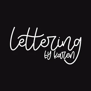 Lettering by Karen Merch
