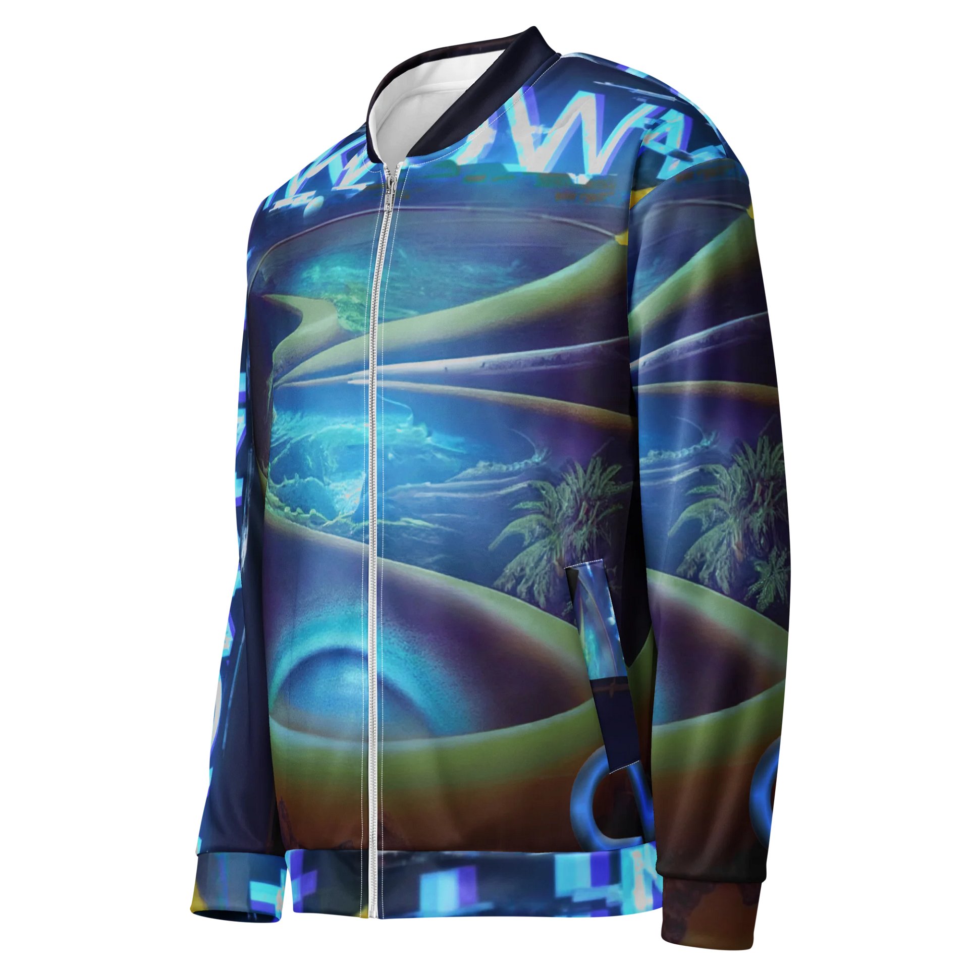 🌀 UNKNOWN All-Over Bomber Jacket product image (4)