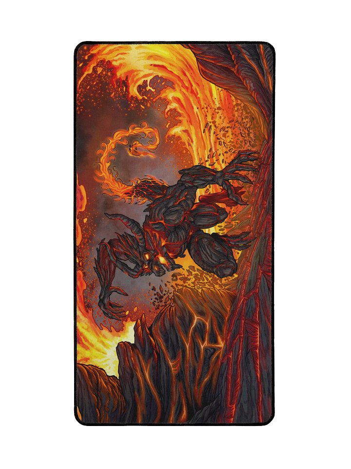 'Fire Elemental' Hand Drawn Playmat by DarkSideTokens! product image (2)