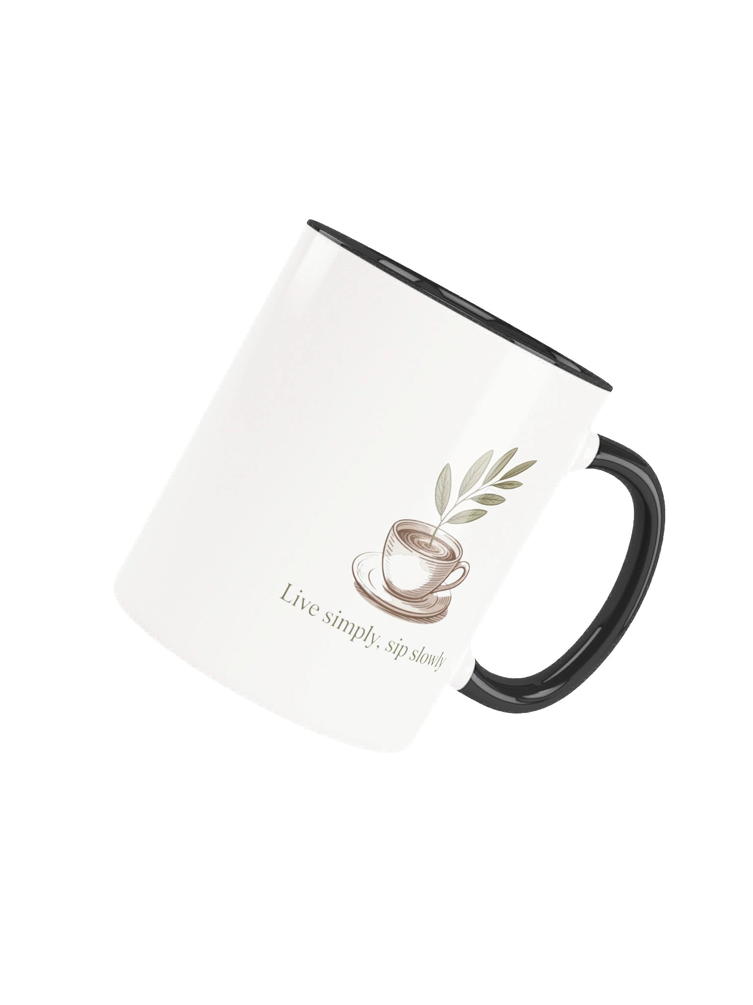 Live Simply Sip Slowly Coffee Mug- with Color Inside product image (4)