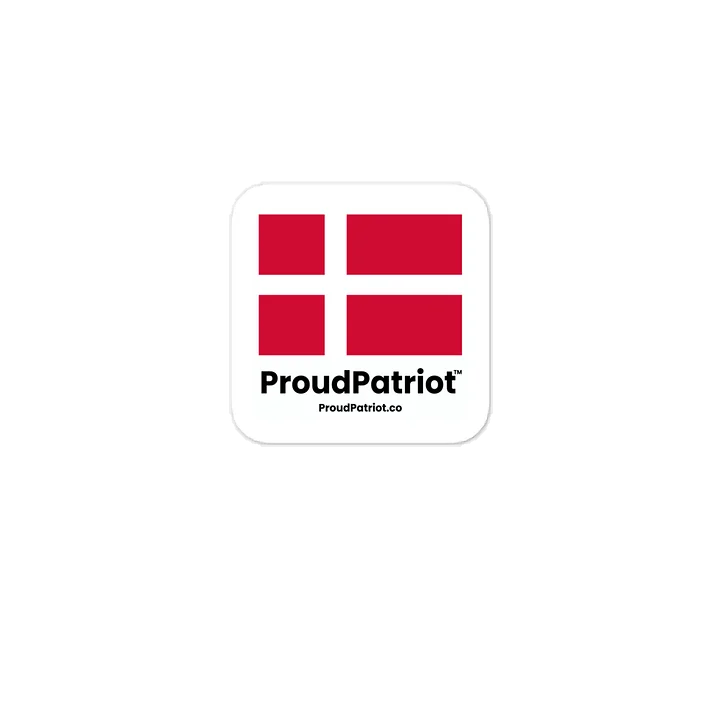 Denmark Flag Vinyl Sticker product image (1)