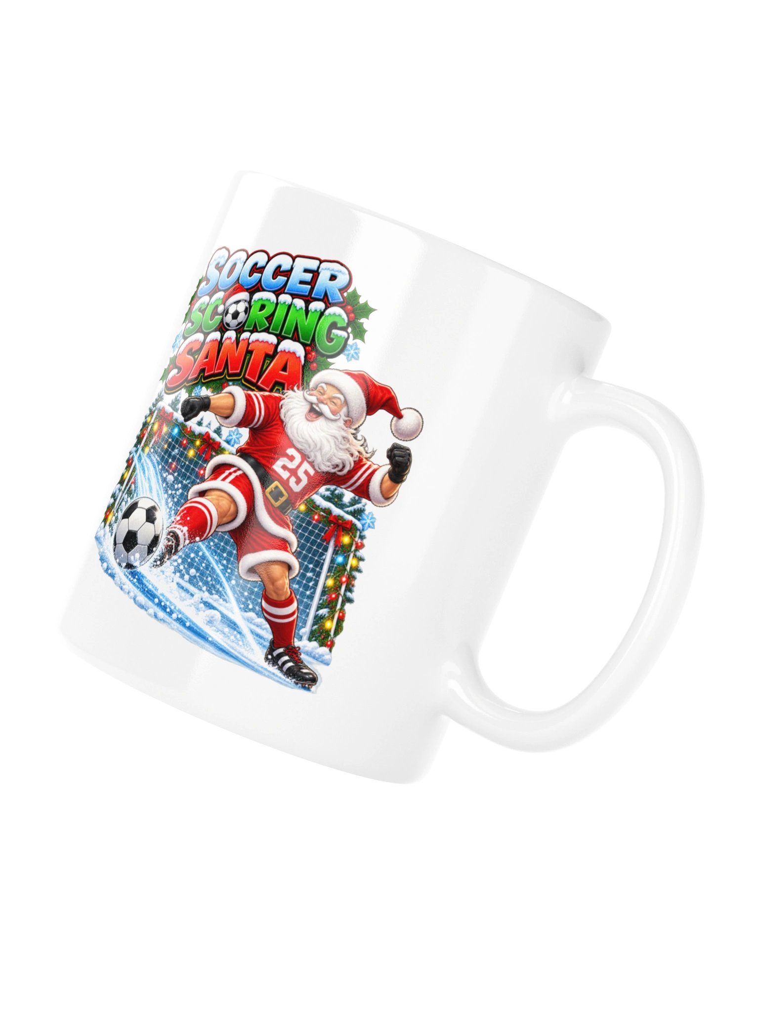 SOCCER SCORING SANTA (OR FOOTBALL) - MUG product image (10)