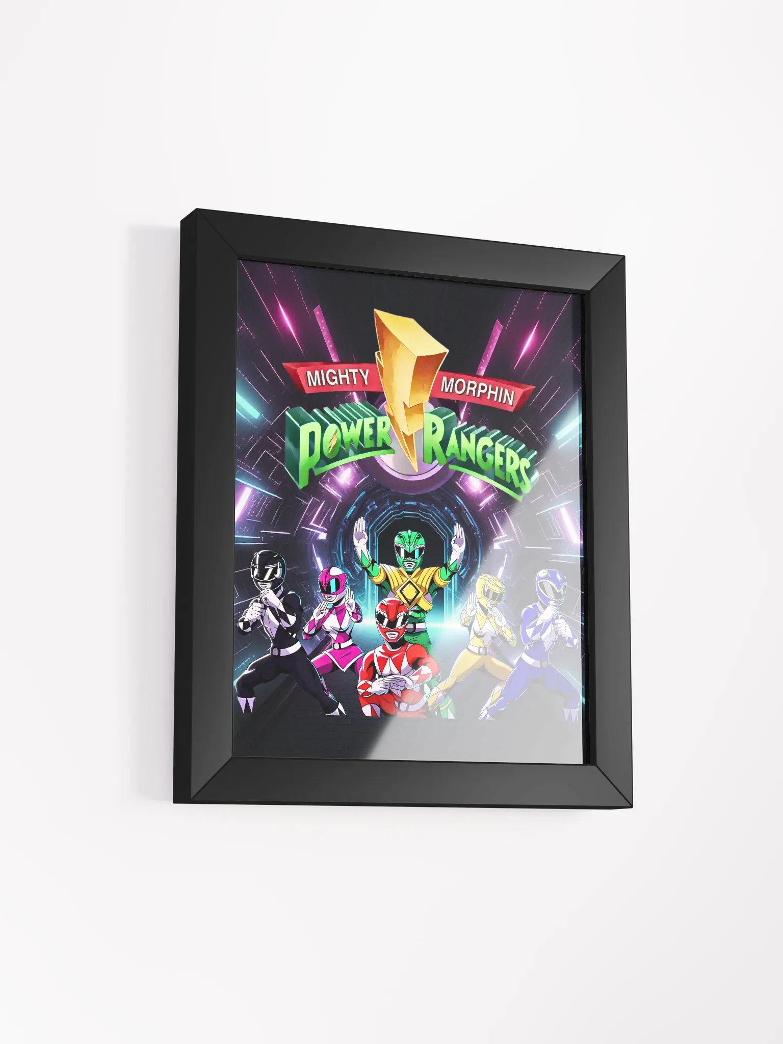 Dynamic Power Rangers Framed Poster product image (15)