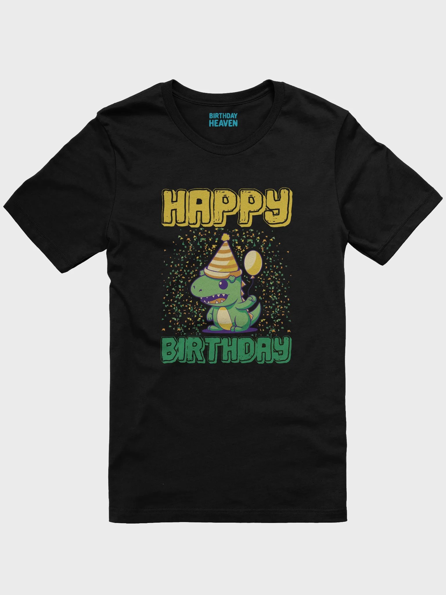 Happy Birthday (Cute Dinosaur With Balloon) T-Shirt product image (1)