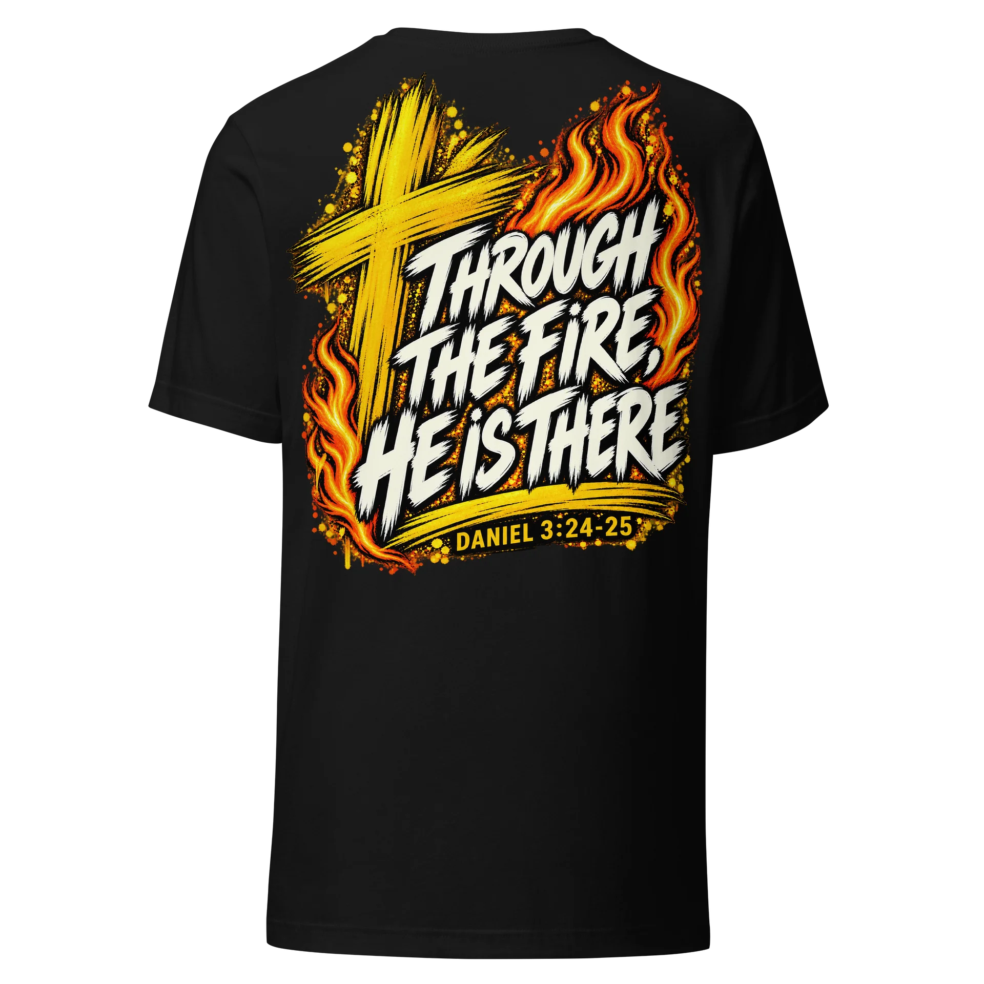 Through the Fire, He Is There | Christian Faith Tee product image (1)