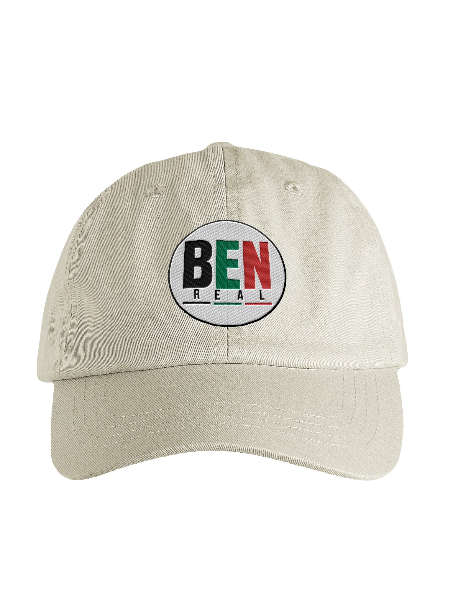 BEN Circle Logo Beige Dad Hat product image (1)