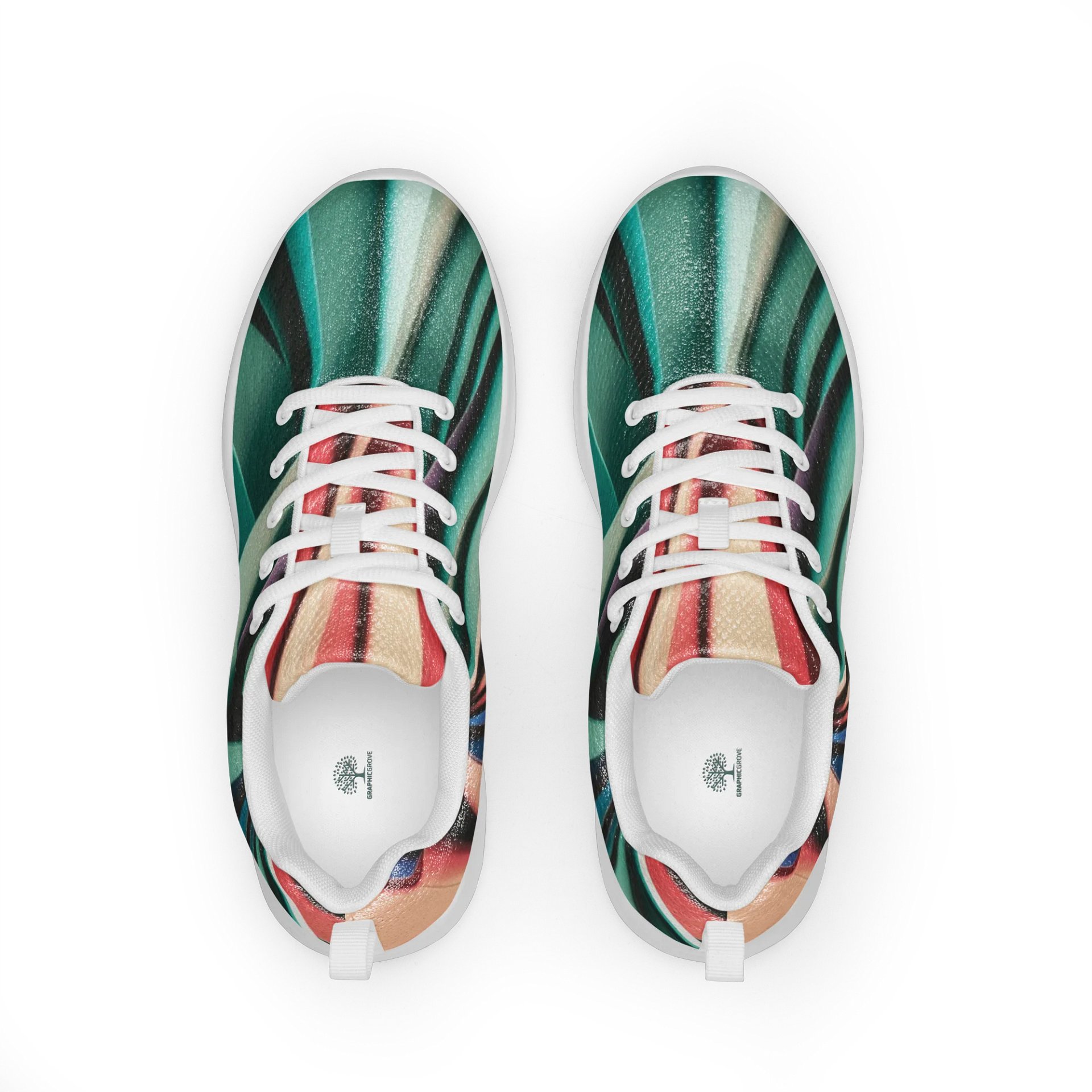 Graphic Grove Women's Athletic Shoes: Vibrant Abstract Design for Style and Performance product image (1)