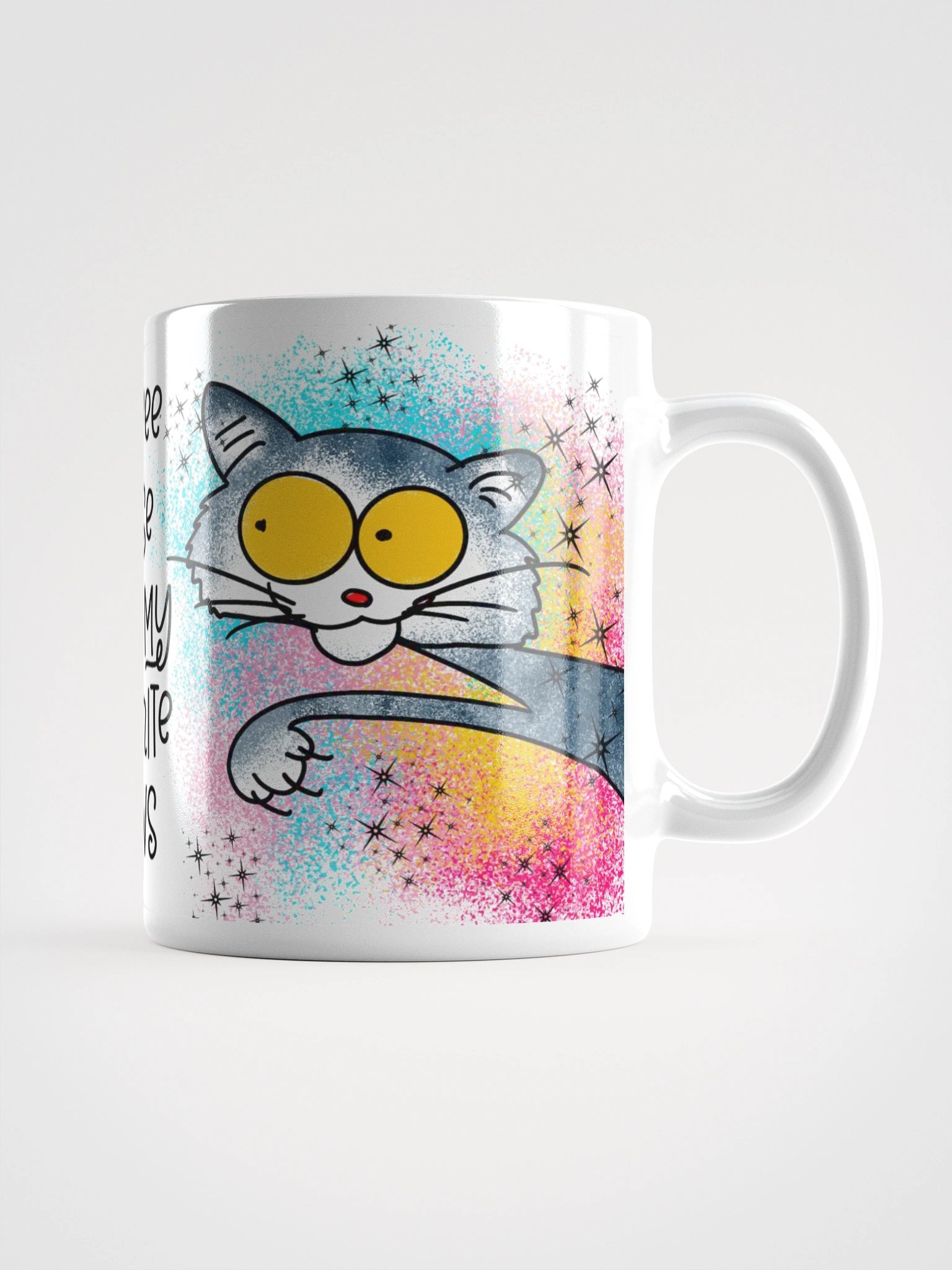Claws & Coffee Cartoon Mug product image (2)