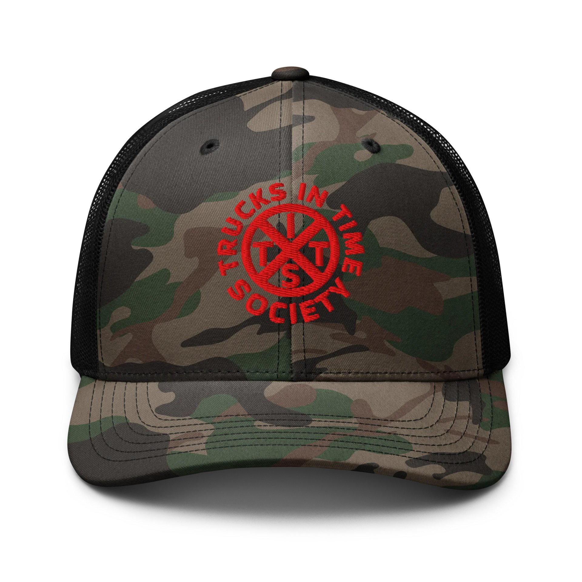 CROSSROADS RED Camo Trucker Hat product image (1)