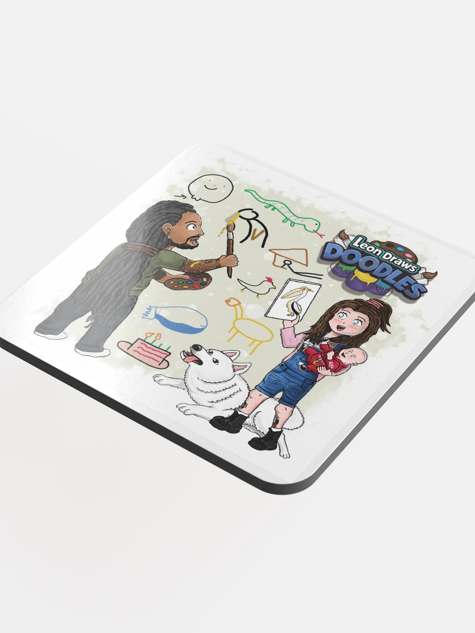 Leon Draws Doodles Coaster product image (4)