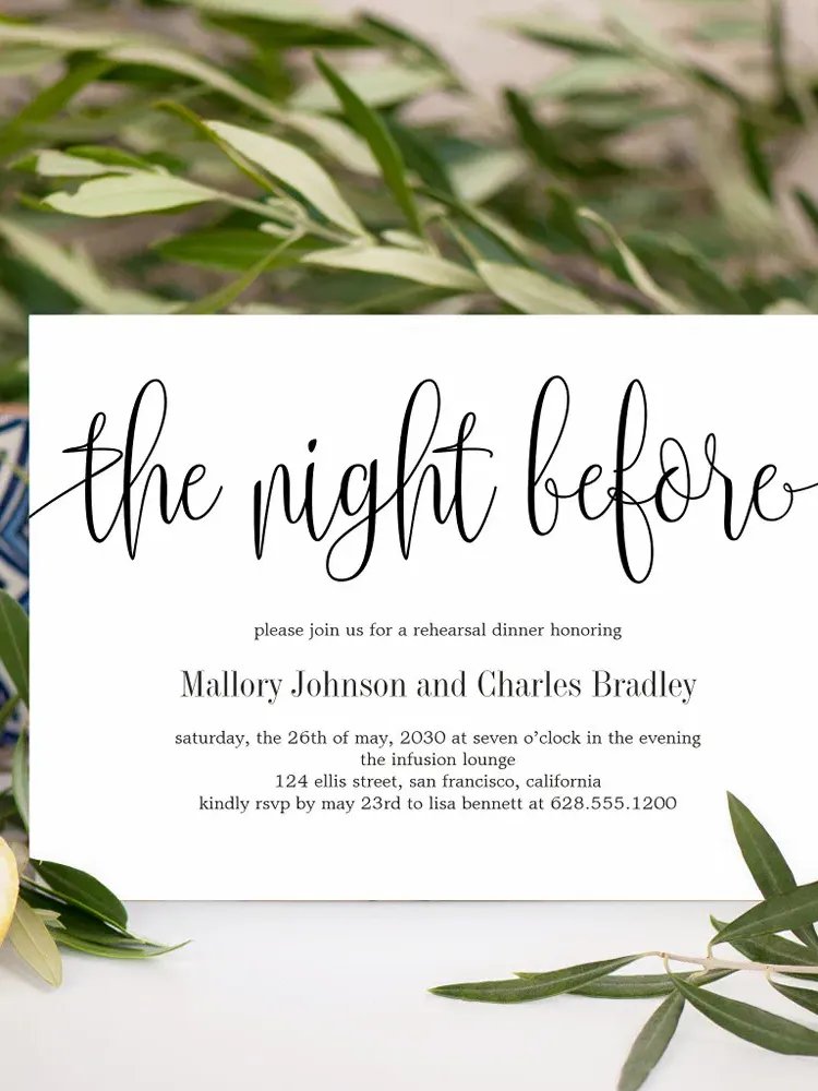 The Night Before Rehearsal Dinner Invitation Canva Template LCC product image (3)