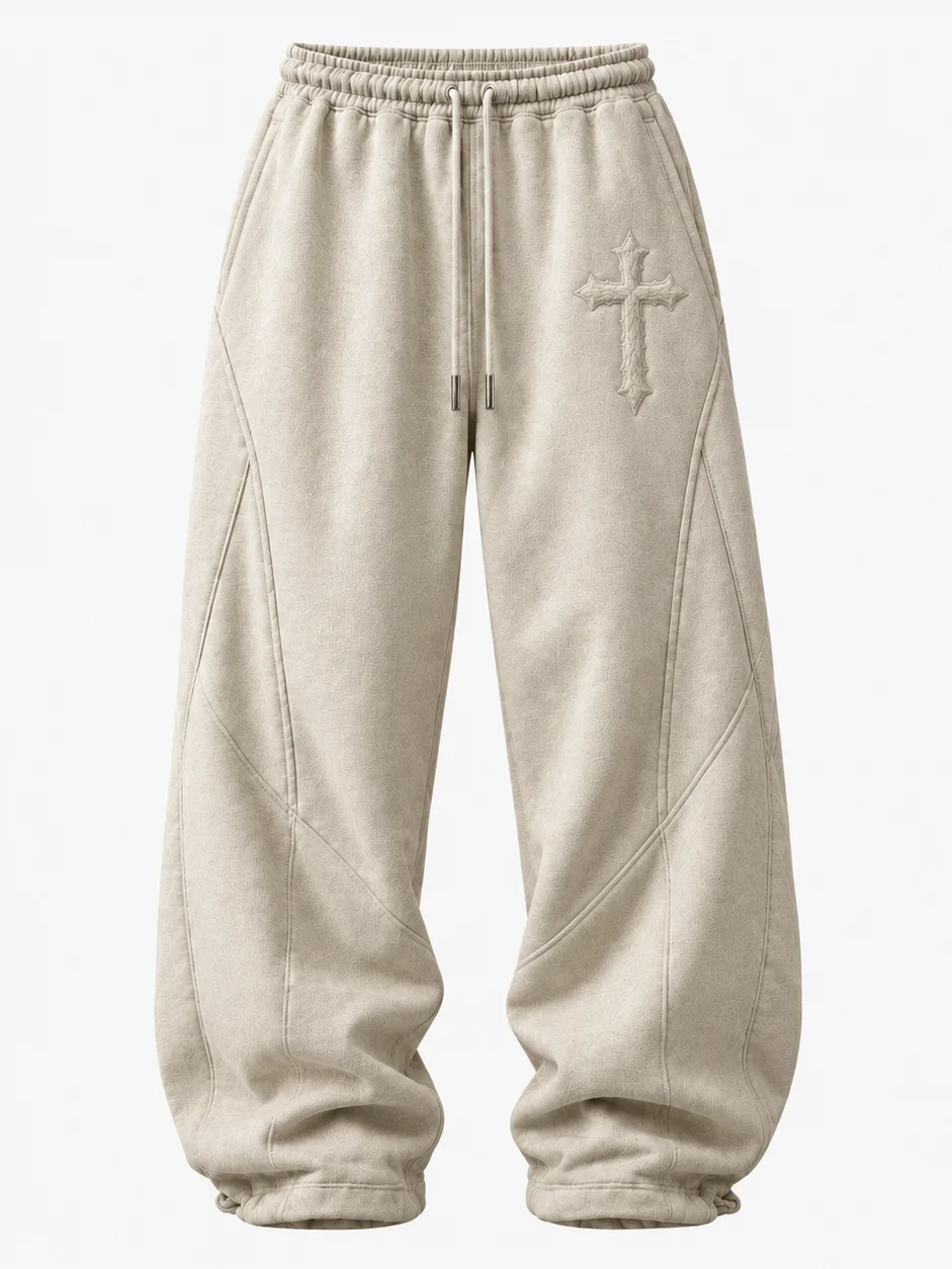 Beige Cotton Christ Heavyweight Pants product image (1)
