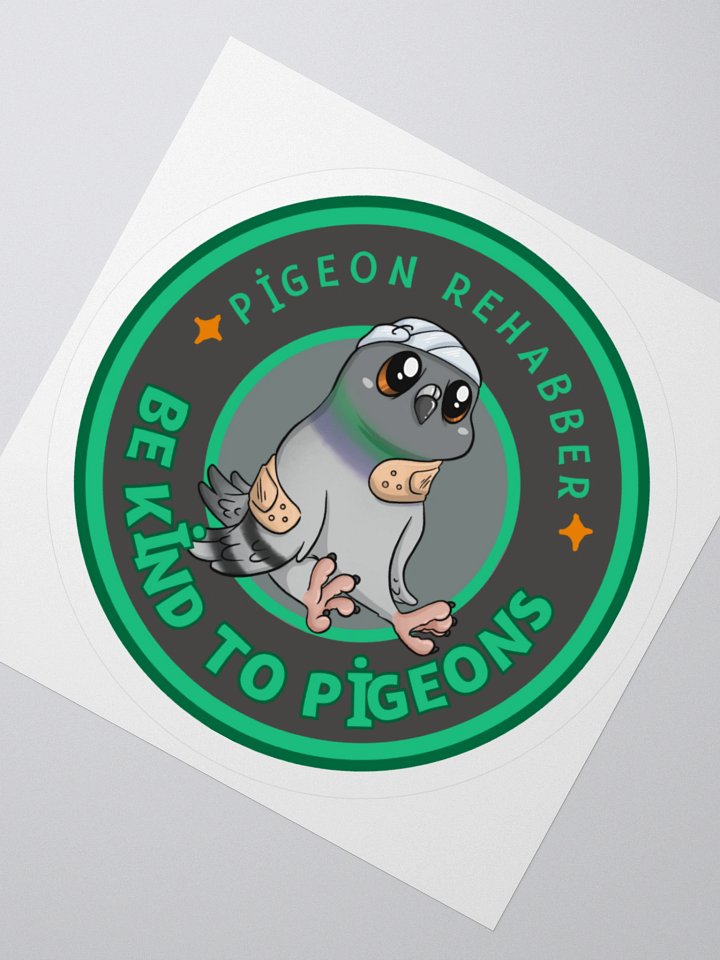 Pigeon Rehabber Kiss Cut Sticker product image (3)
