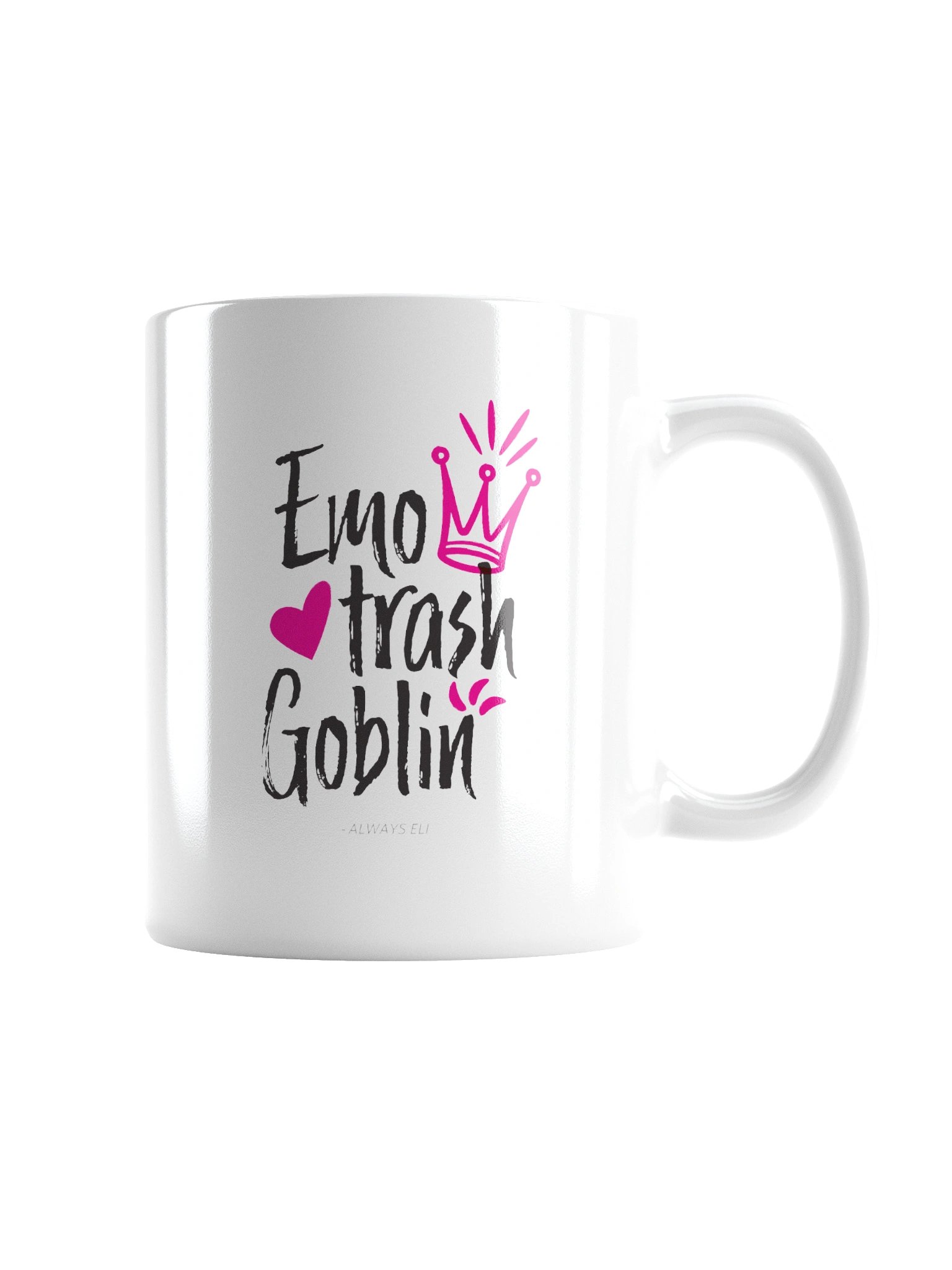 Emo Trash Goblin White Glossy Mug product image (2)