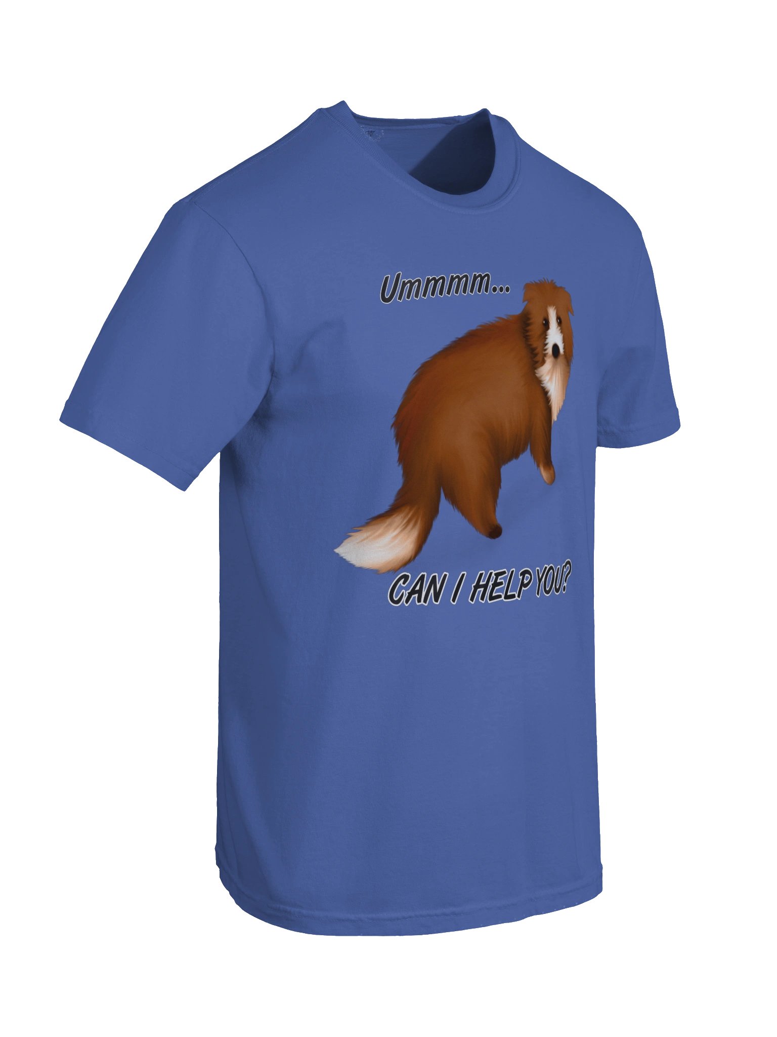 Dog "Ummm... Can I Help You?" T-Shirt. Men's Comfort Colors Garment-Dyed Heavyweight T-Shirt product image (5)