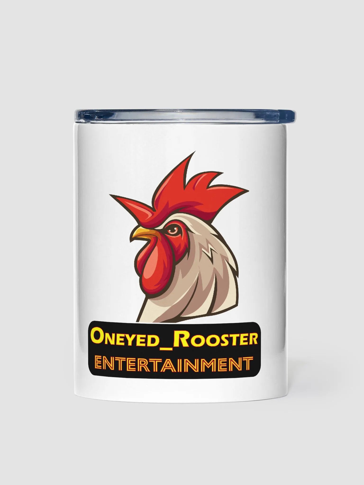 Retro Oneyed_Rooster Logo Small Tumbler. product image (1)