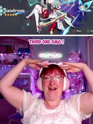 When the Gacha gods are on your side! 🍀   Urgh Sandrone is SO cute, I love her! I hope yall have a good pull too !!   #GenshinImpact #Sandrone #hoyoverse  