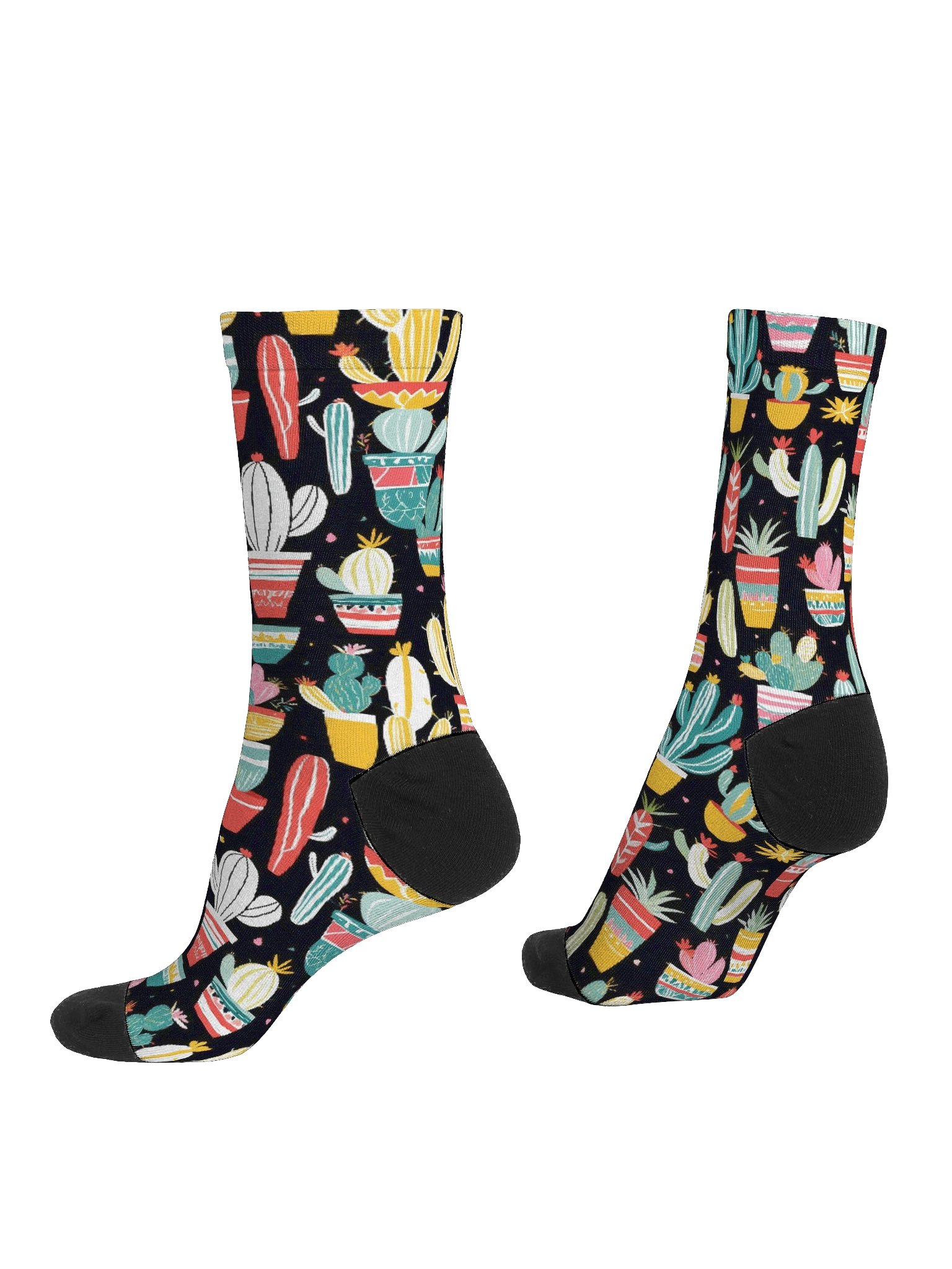 EcoArt Crew Socks-Cacti Garden product image (4)