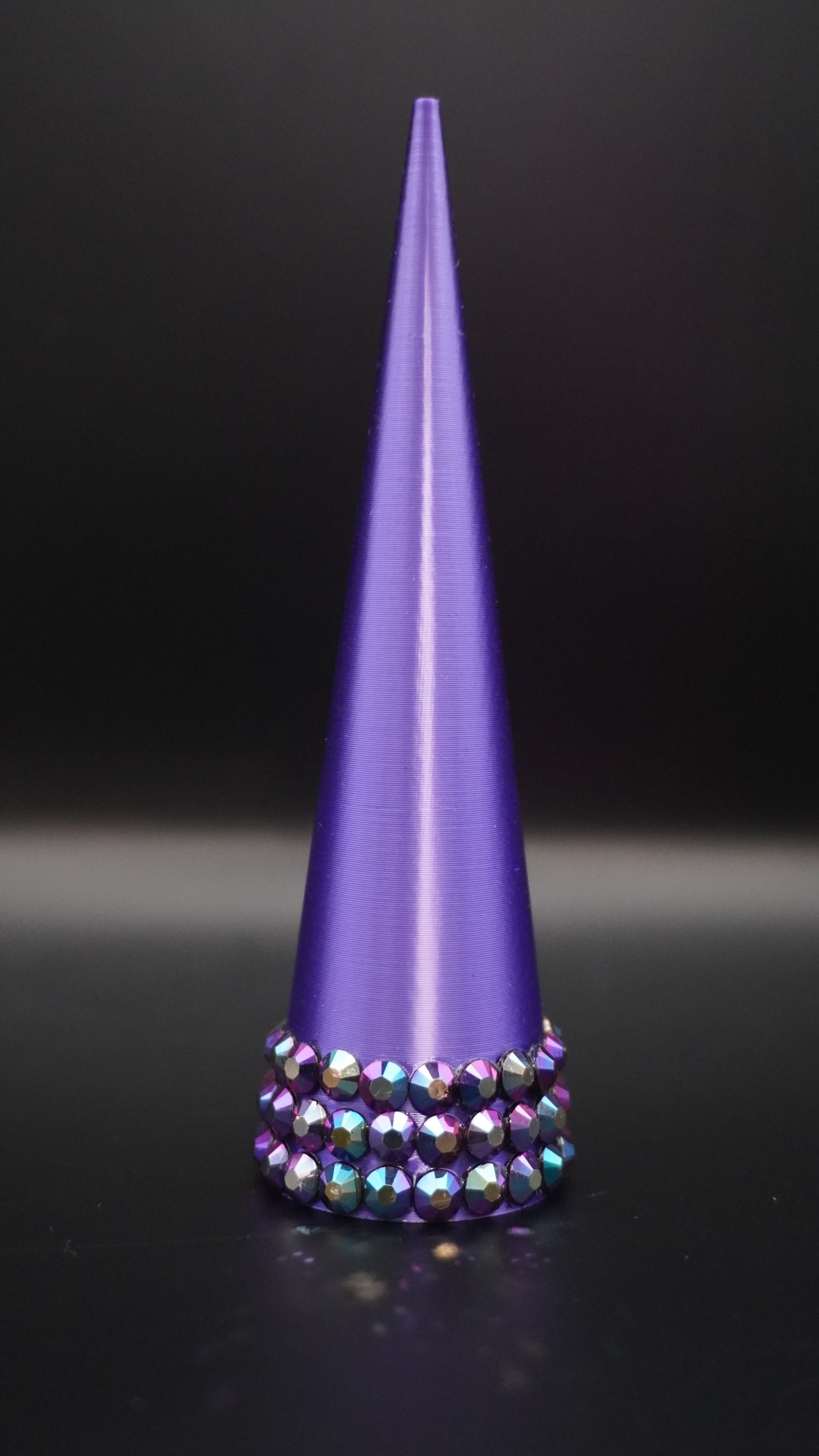 Silk Dark Purple 3D Printed Ring Cones product image (1)