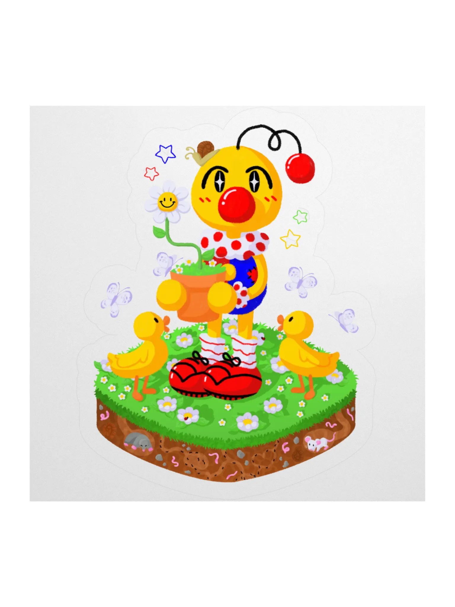 Boyoyoing Flower Pot Island Sticker product image (2)