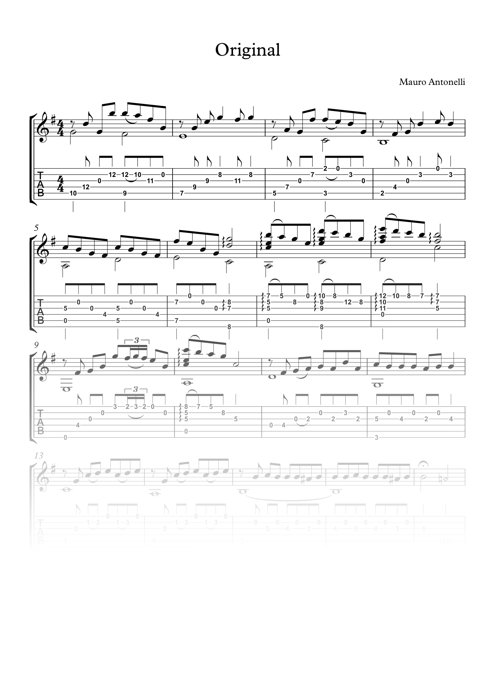 Original - Partitura + Tabs product image (1)