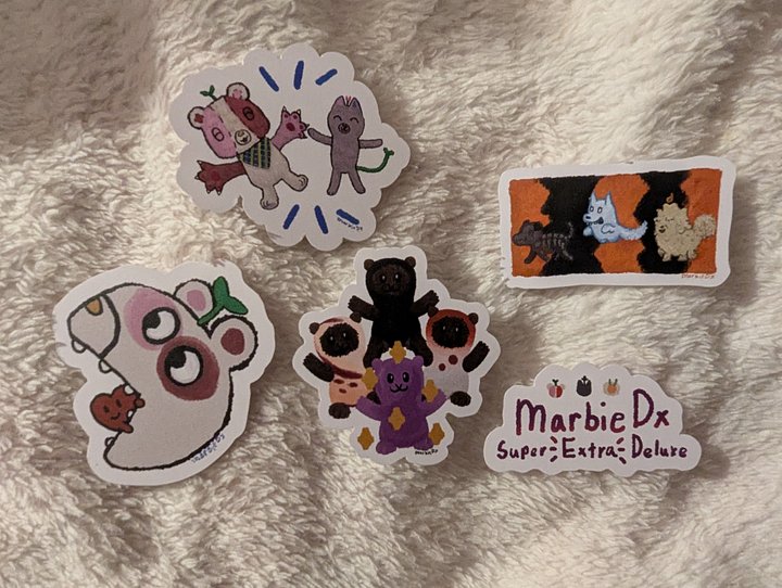 Marbie & Friends, Bear Beans Arizona Beans, Barky Boos Water Resistant Vinyl Stickers product image (1)
