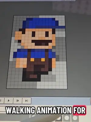 also  are the feet supposed to be touching the floor 😂 #pixelart #gamedev #help #noob #question 