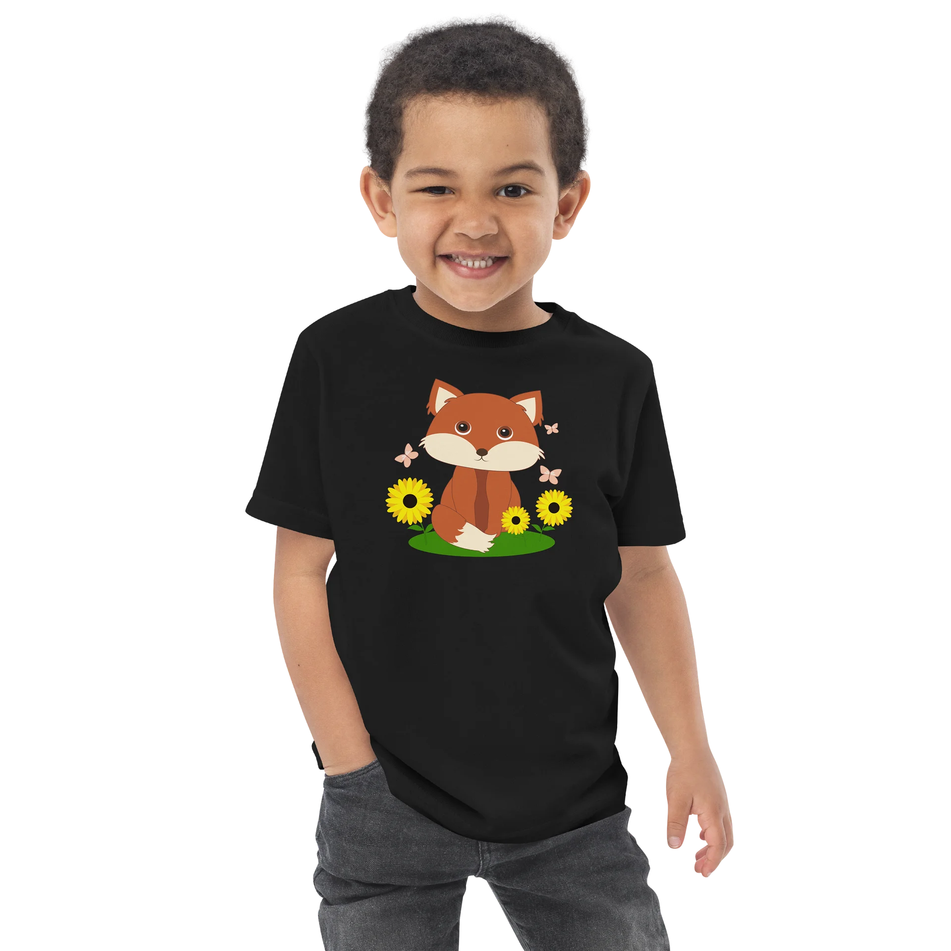 Soft Paws & Petals Fox Toddler Jersey T-Shirt product image (4)