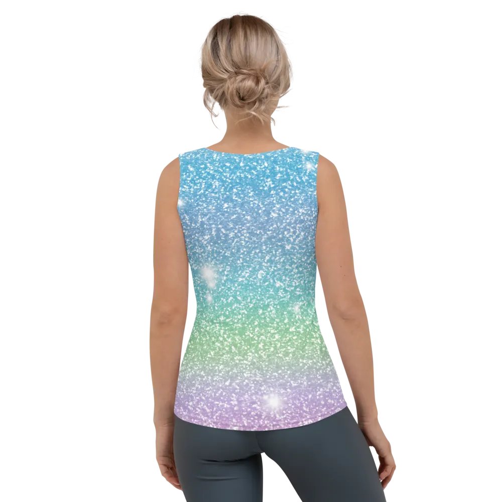 Glitter Unicorn Texture Design Tank Top (7) product image (4)