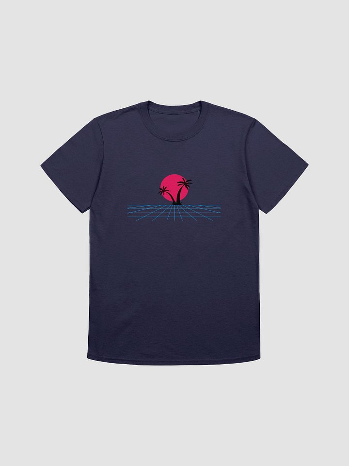 Vaporwave Sunset Silhouette T-Shirt product image (1)