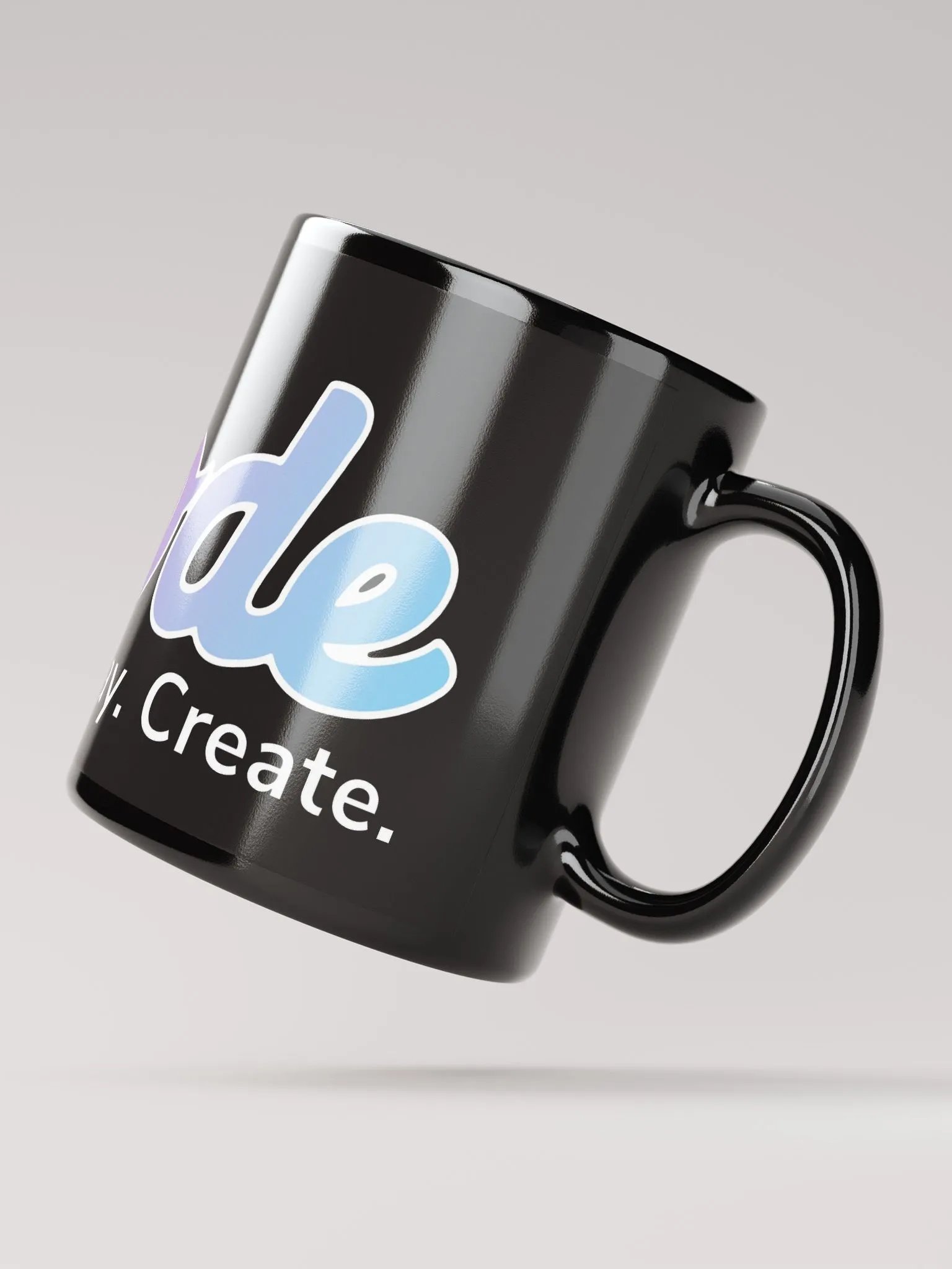 Episode Black Glossy Mug With Gradient Logo product image (2)