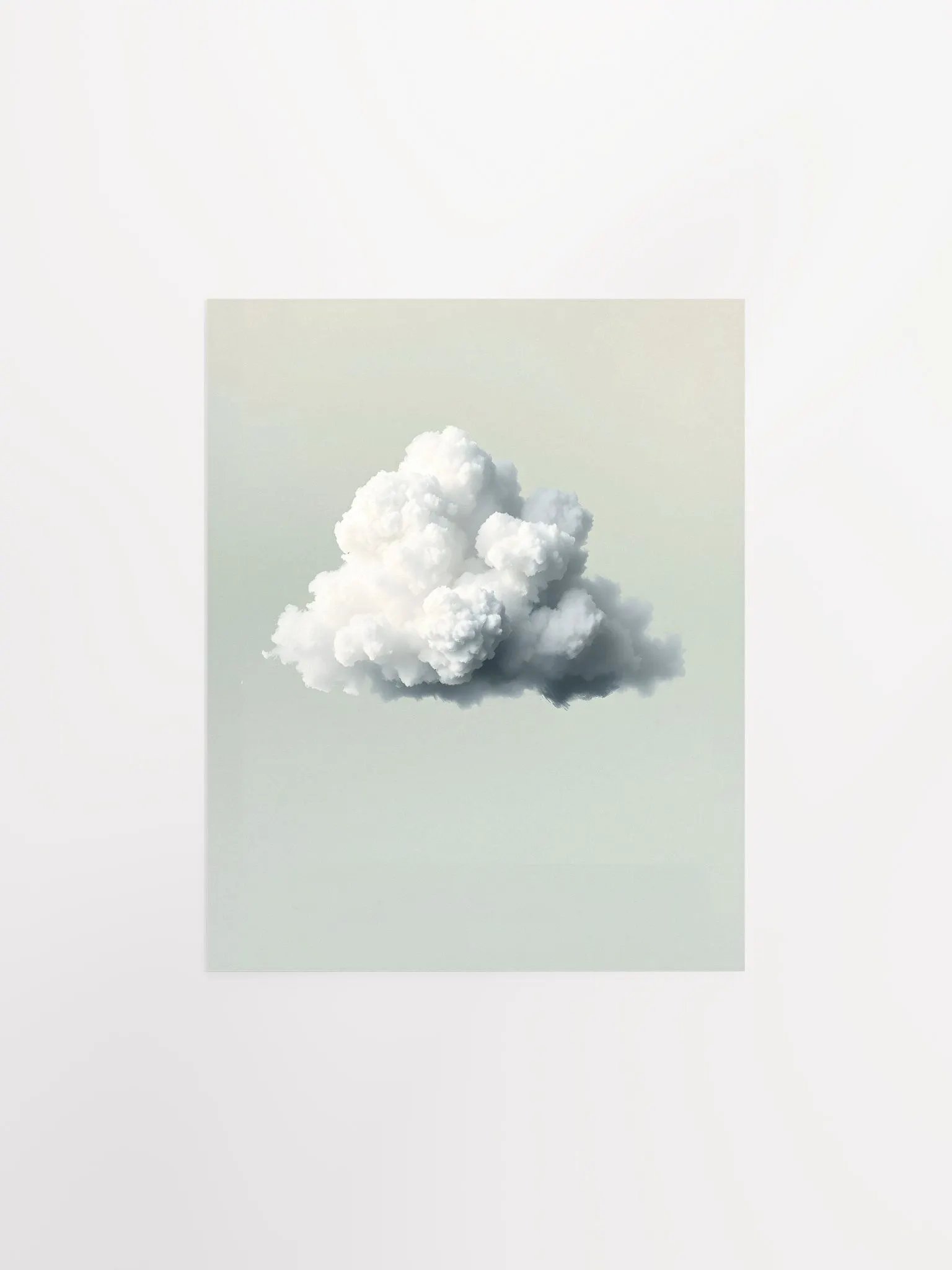 Angry Cloud on Olive Green Background product image (2)