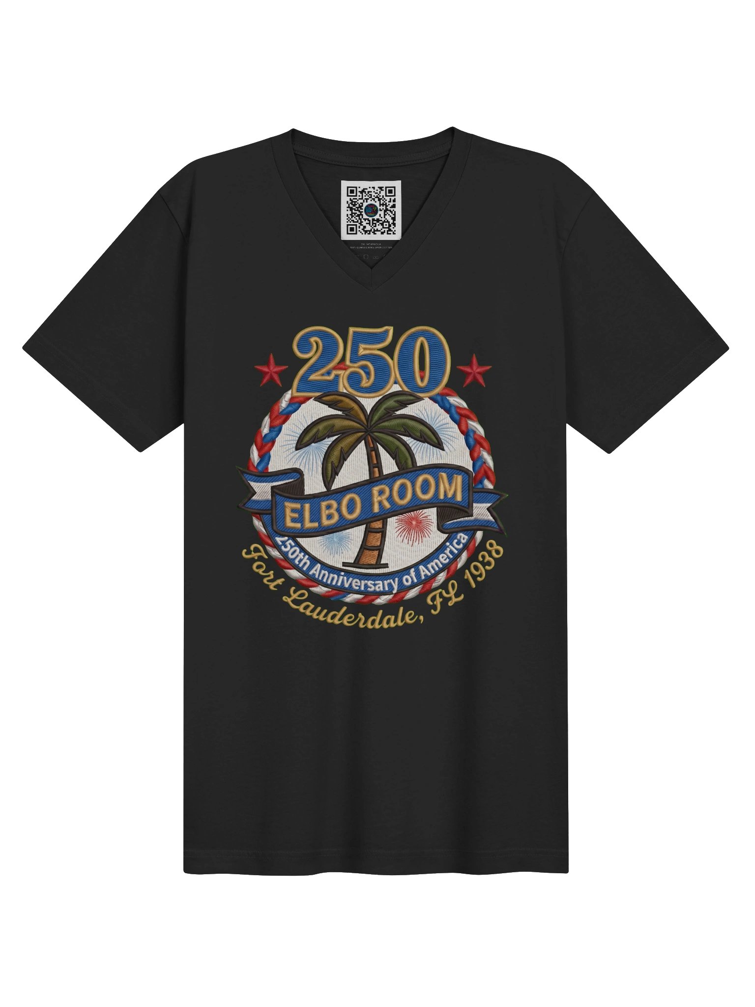 USA 250th Anniversary Men's V-Neck | Elbo Room Patriot Edition product image (2)