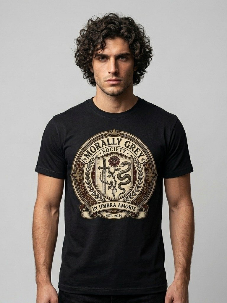 Morally Grey Society Dark Academia Bookish Crest product image (2)