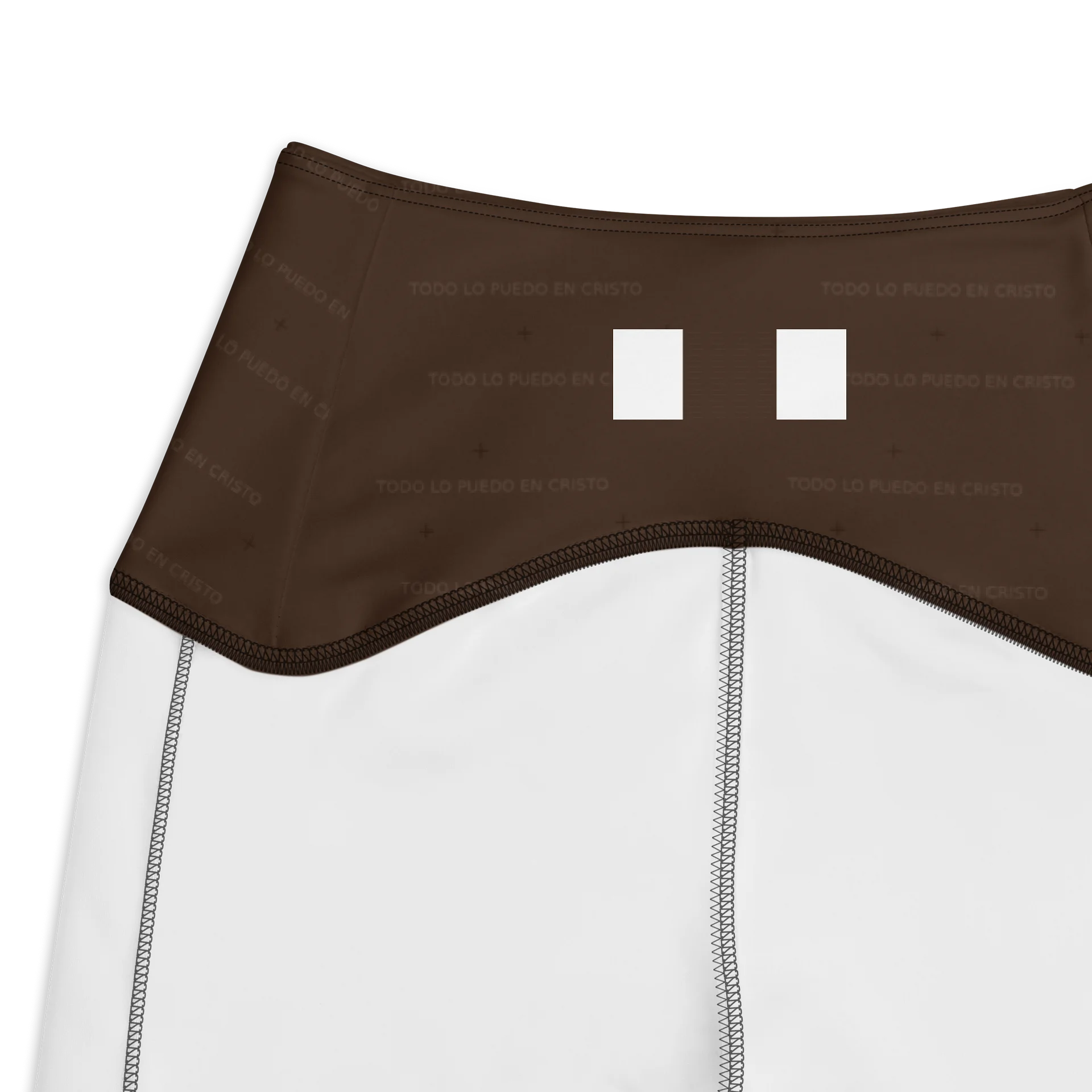 Crossover Leggings with Pockets — Women Who Lift (Chocolate) product image (3)