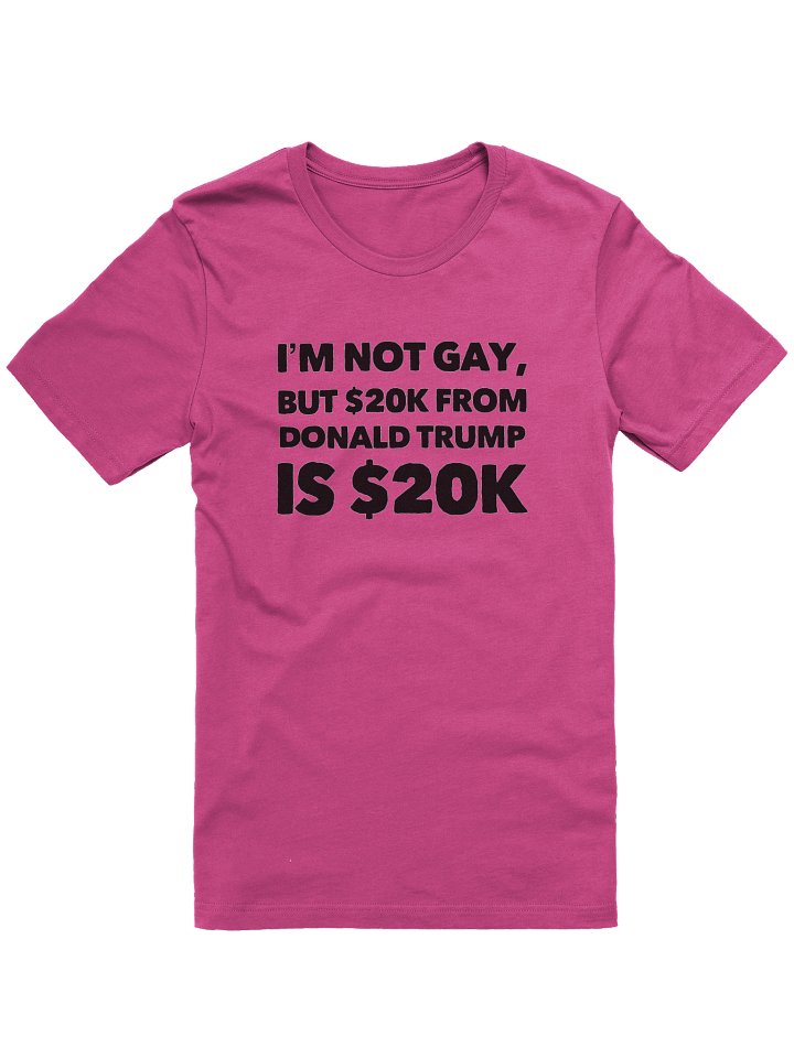 Not Gay $20K Tee Shirt product image (1)