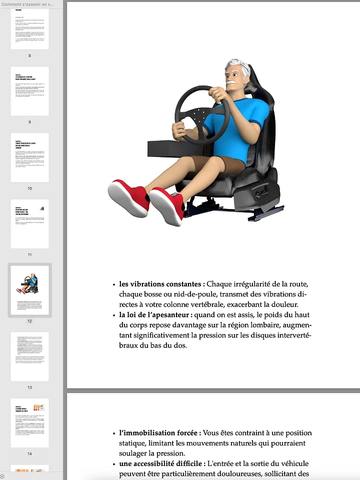 PDF- Comment s'asseoir en voiture avec une sciatique et une hernie discale lombaire ? product image (2)